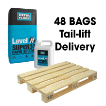 Ultra Floor Level It Super 30 Two Part Rapid Setting Self Levelling Compound 20kg Full Pallet (48 Bag & Bottle Tail Lift)